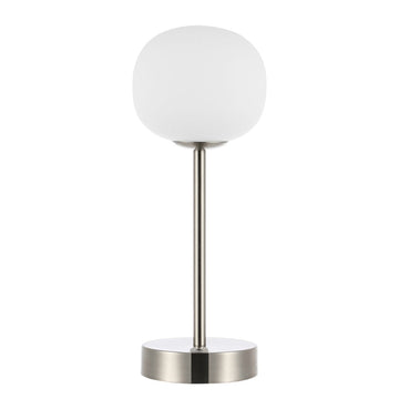 Natalia 12.25" Modern Minimalist Iron Rechargeable Integrated LED Table Lamp - JONATHAN Y